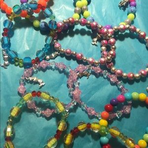 bracelets with Charms, stretchy, children’s